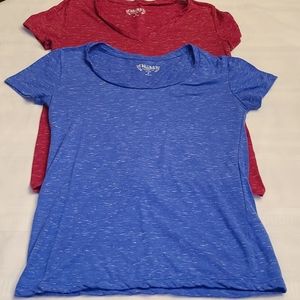 (2) Mudd Everyday Tee's Size Medium